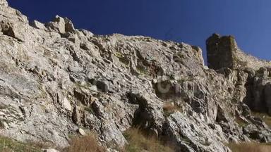 罗马尼亚Dobrogea中世纪城堡Yeni-Sale(Enisala)遗址